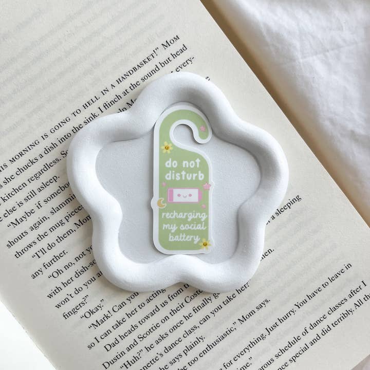 Fleurs on Sunday – wholesale Sticker – Do Not Disturb Recharging My Social Battery Sticker1