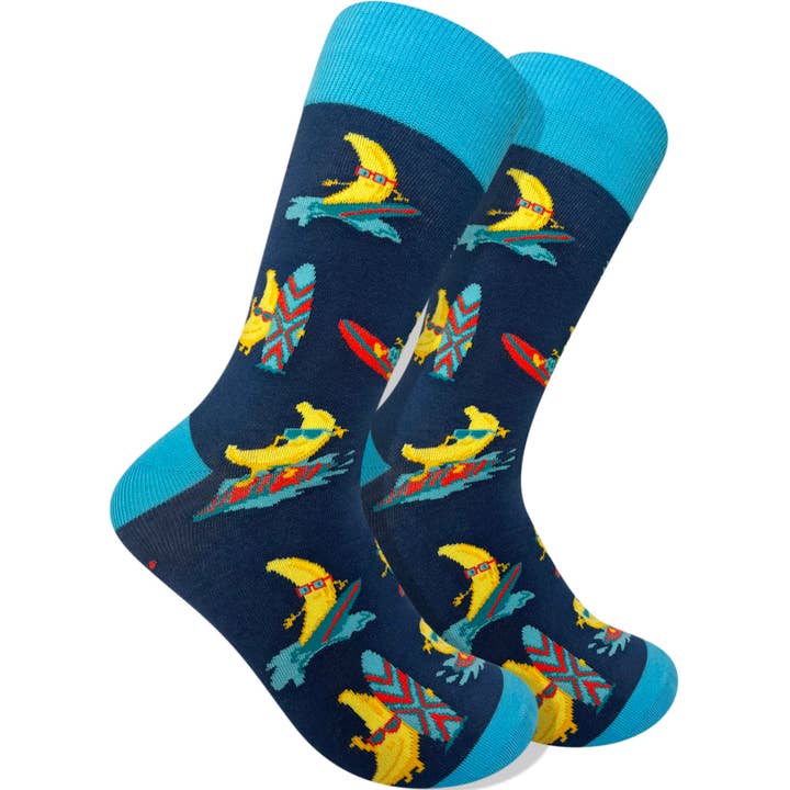 Imagery Socks – wholesale Socks – Men's – Men's Surfing Banana Socks