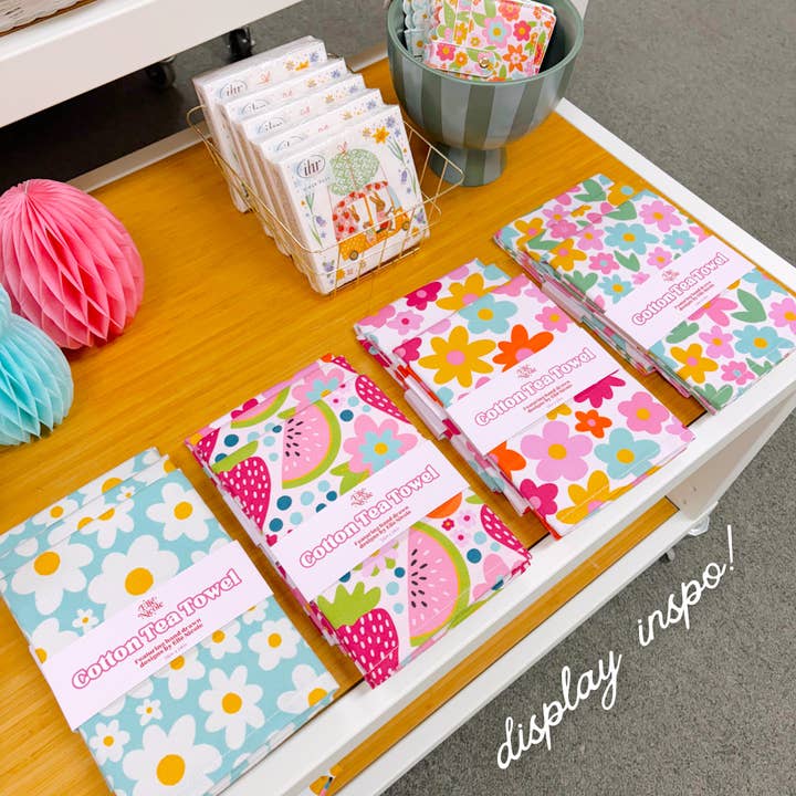 Elle Nicole - Wholesale Tea Towel - Cotton Tea Towel - Farmers Market *new and improved*