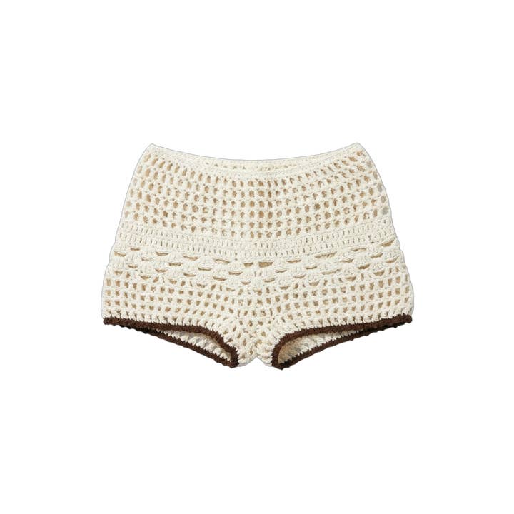 Fawn Miniq Crochet Shorts for wholesale by GUNES SWIM