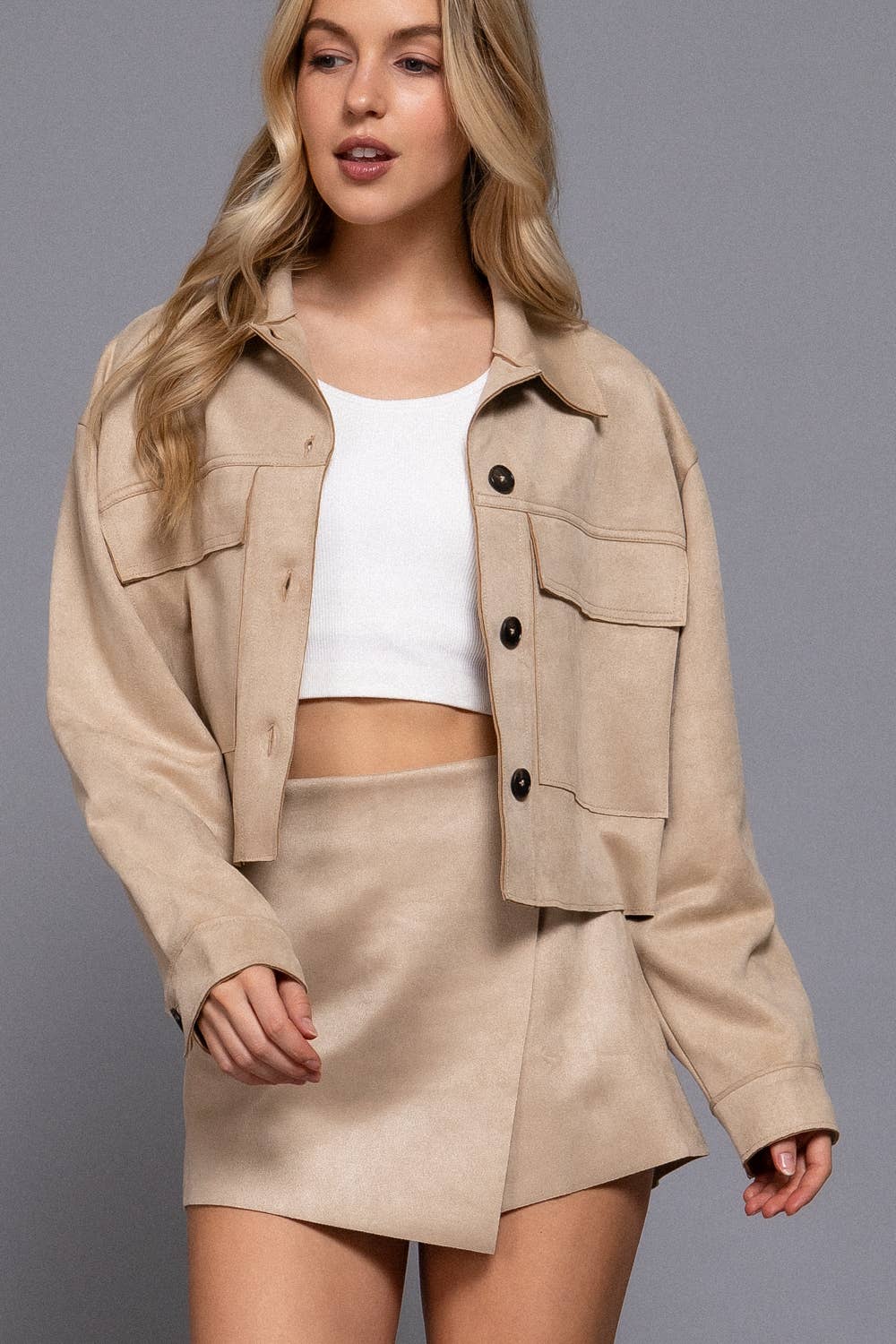 Active Basic | Active USA – wholesale Shorts – Women’s – Front Wrap Faux Suede Short Pants  16