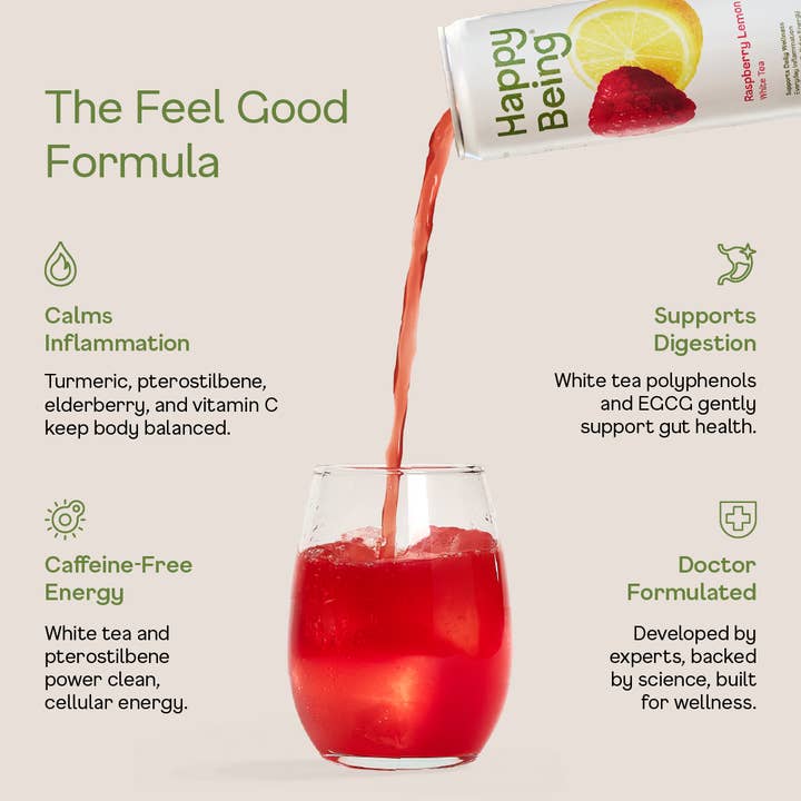 Happy Being - Wholesale Iced Tea - 16 Pack Raspberry3