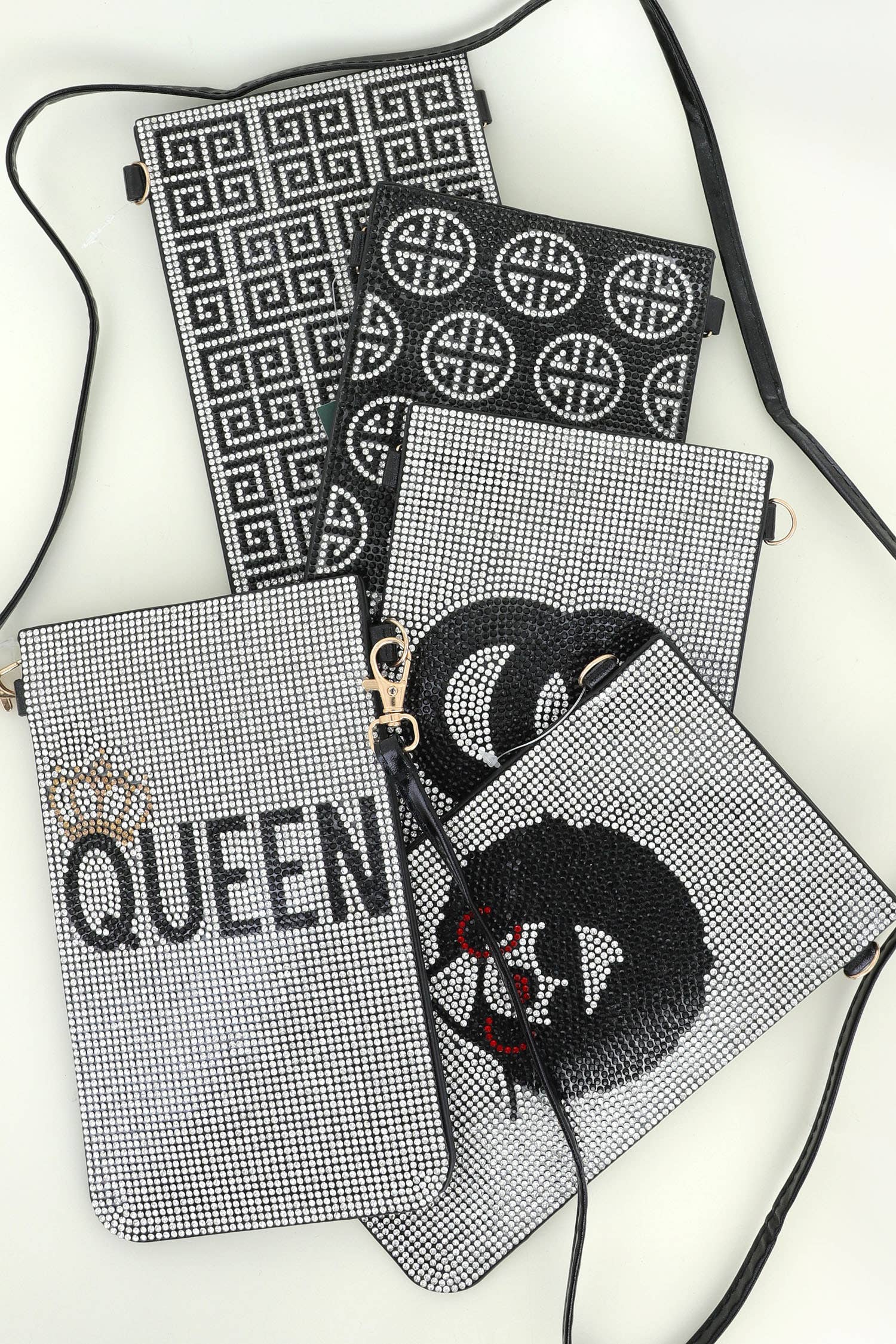 SP Sophia Collection - Wholesale Crossbody Bag - Women's - Rhinestone Crystal Studded Crossbody Cellphone Bag w/ Strap8