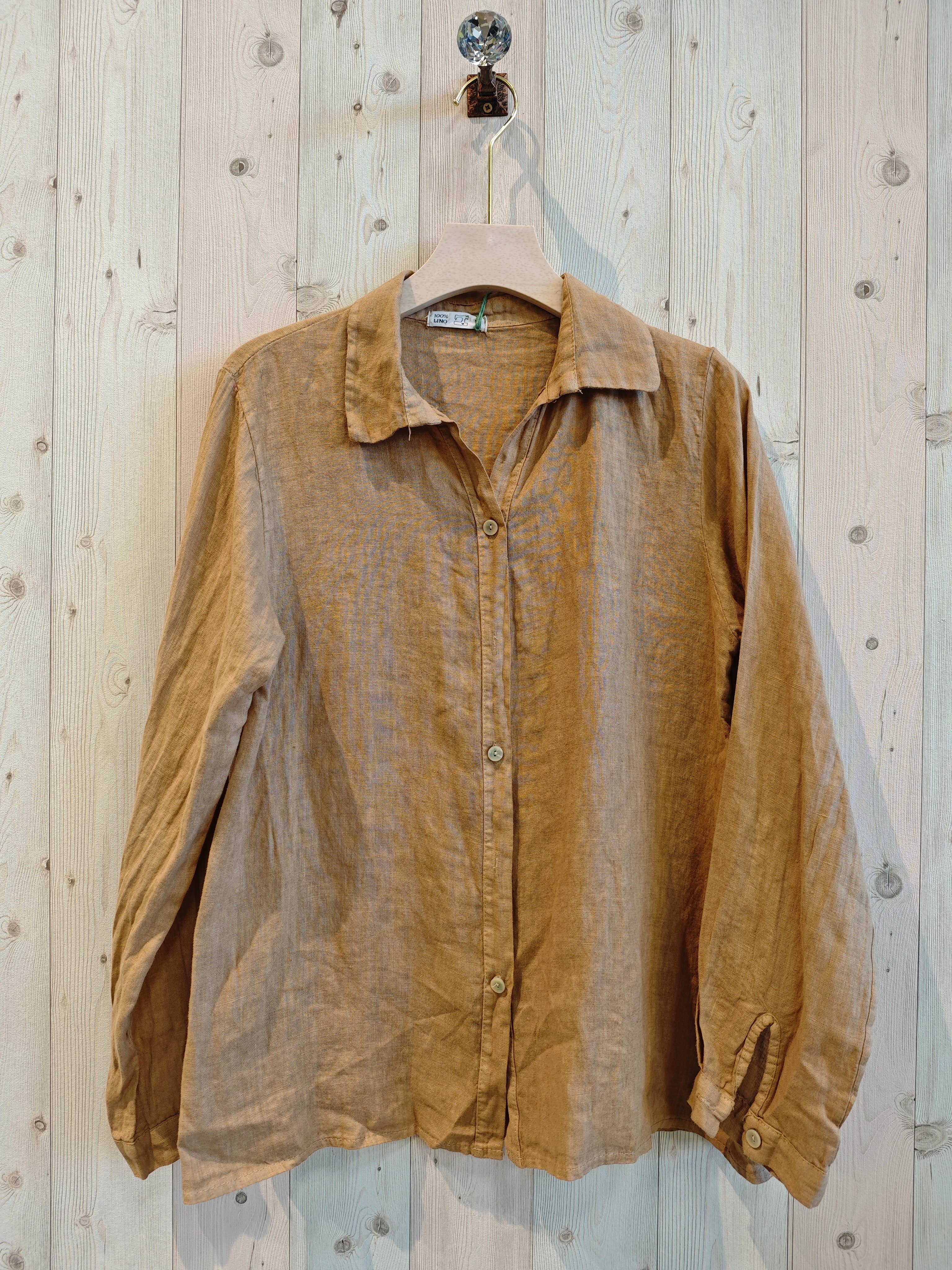 Linen & More - Vente Chemise à col boutonné – femme - Chemise basique pour femme 100 % lin6