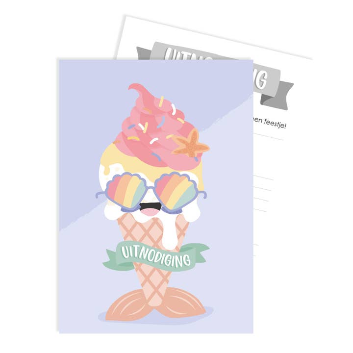 'sweet' invitation - Mermaid for wholesale by Tante Kaartje