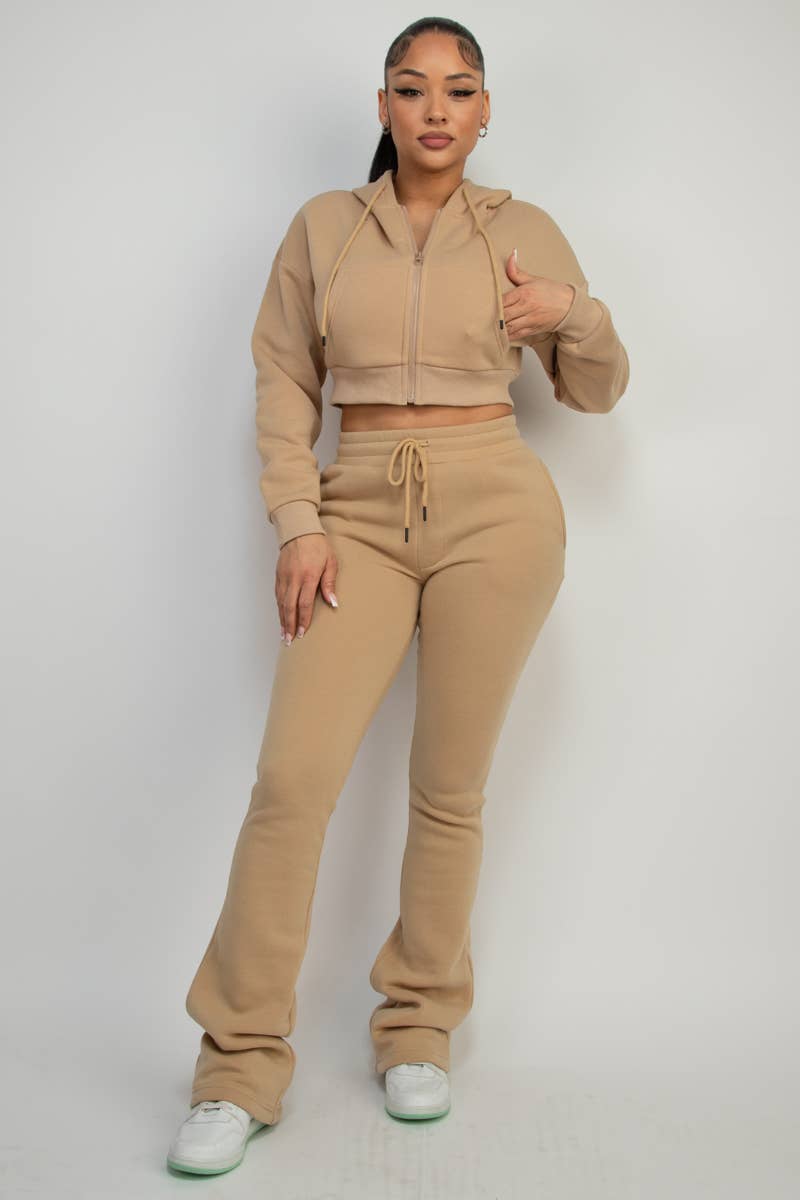 Boswell - Venta al por mayor Conjunto de ropa cómoda - Mujer - CONJUNTO DE SUDADERA CON CAPUCHA Y PANTALONES DE FORRO POLAR3