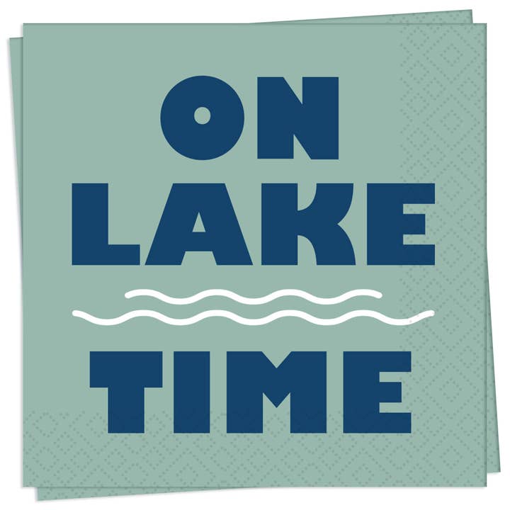 Serviette à cocktail Lake Time pour la vente par Twilight Collection