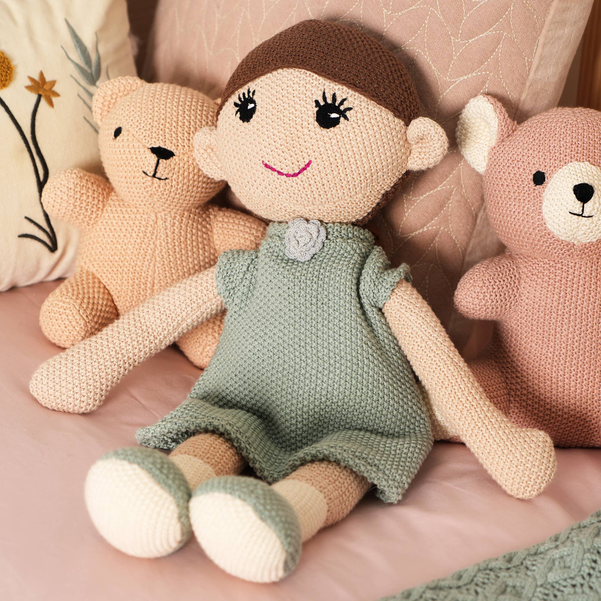 Bambini - Wholesale Doll - Kids - Plush Toy | Handmade Cotton Knitted Soft Princess Bella Toy2