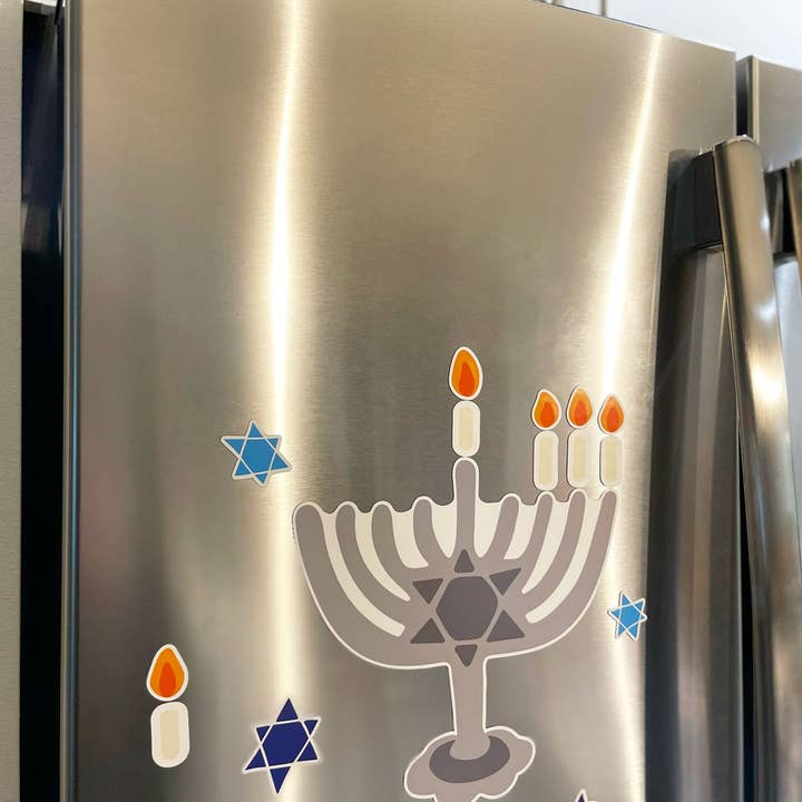 Sunny Day Designs - Wholesale Magnet - Happy Hanukkah Jewish Holiday Magnet Set Countdown Menorah2