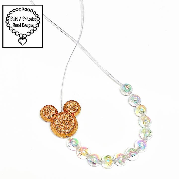 Magical Rainbow 🌈 Mouse Head Adjustable Necklace for wholesale by Build A Bracelet Bead Designs