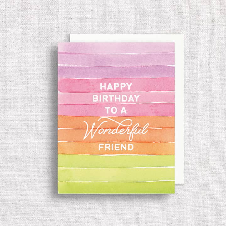 Gert & Co - Venta al por mayor Tarjetas de cumpleaños - Tarjeta de felicitación de feliz cumpleaños para un amigo maravilloso
