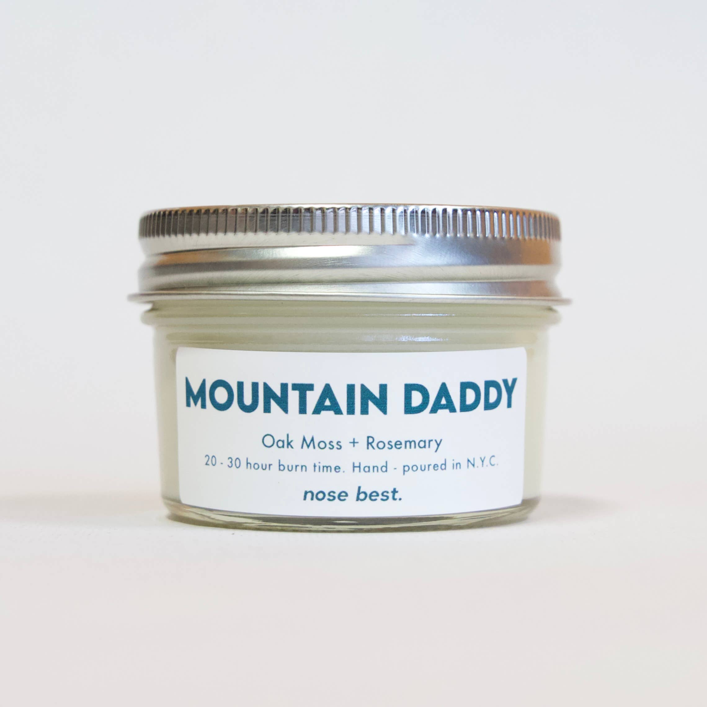 Nose Best Candles - Wholesale Jar/Filled Candle - Mountain Daddy - Oak Moss & Rosemary Soy Candle0