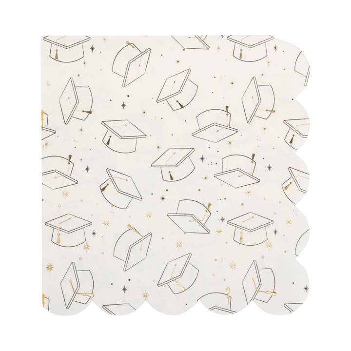 GRD1138 - Grad Cap Cocktail Napkin for wholesale by My Mind’s Eye