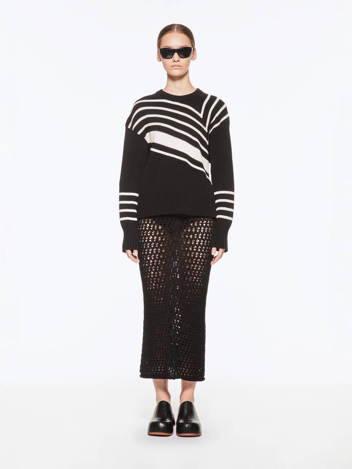 Breton Crew Neck Sweater for wholesale by MRZ