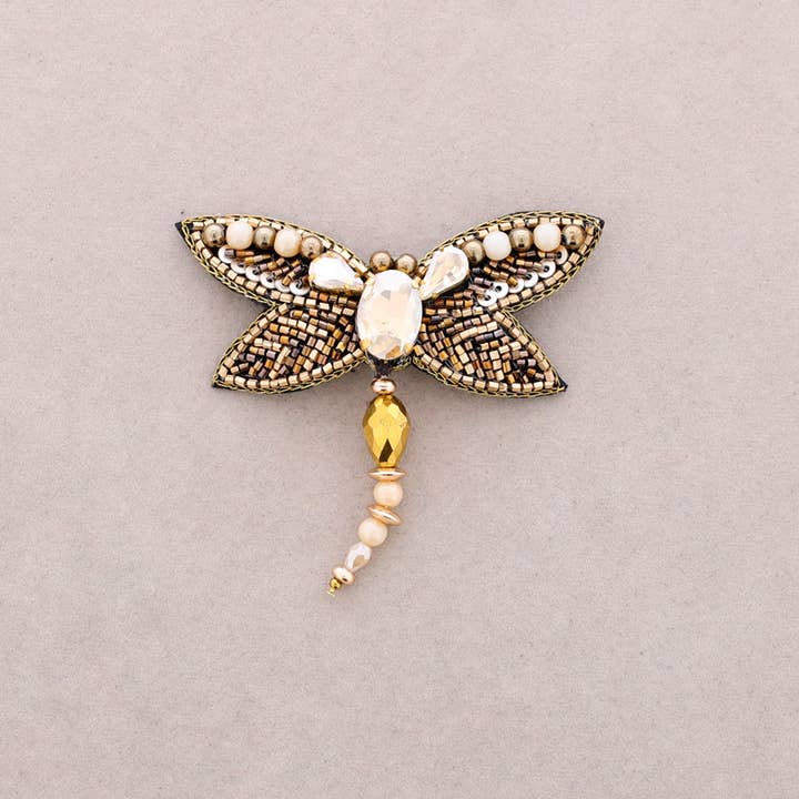 Broche met lovertjes en libelle voor wholesale door Sonata