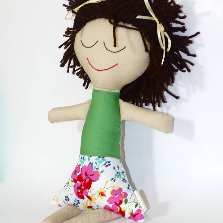 LKD Designs - Wholesale Doll - Kids - Brown Hair Rag Doll