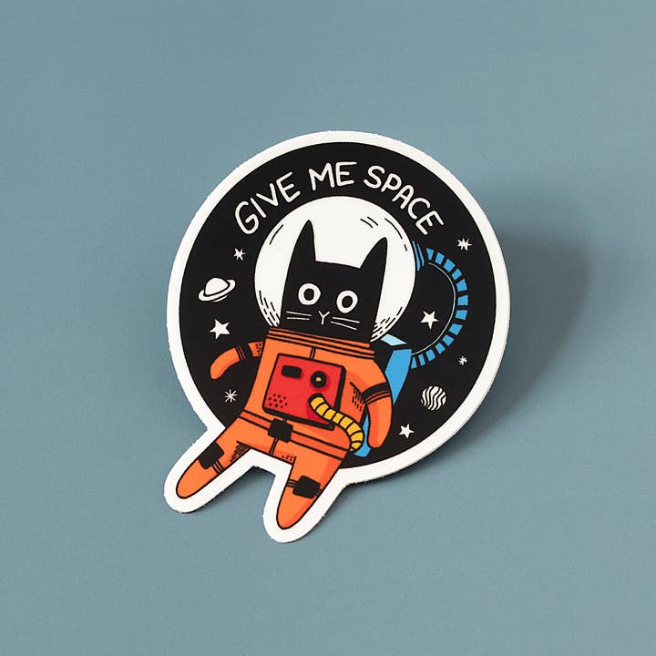 RippleSplash Studio – Engroshandel Klistermærke – Giv mig plads kat vinyl klistermærke1