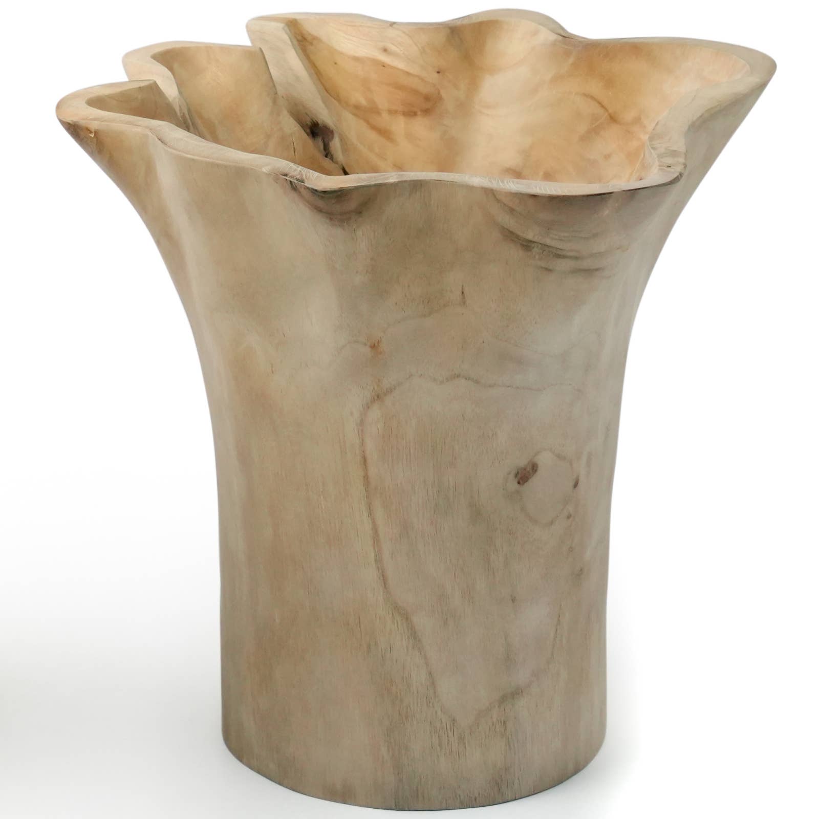 Rainforest Bowls – wholesale Vas – 12-tums blommande rotstock Teak Root Vase4
