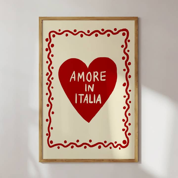 AFFISCH KÄRLEK I ITALIEN för wholesale av Studio Dolci