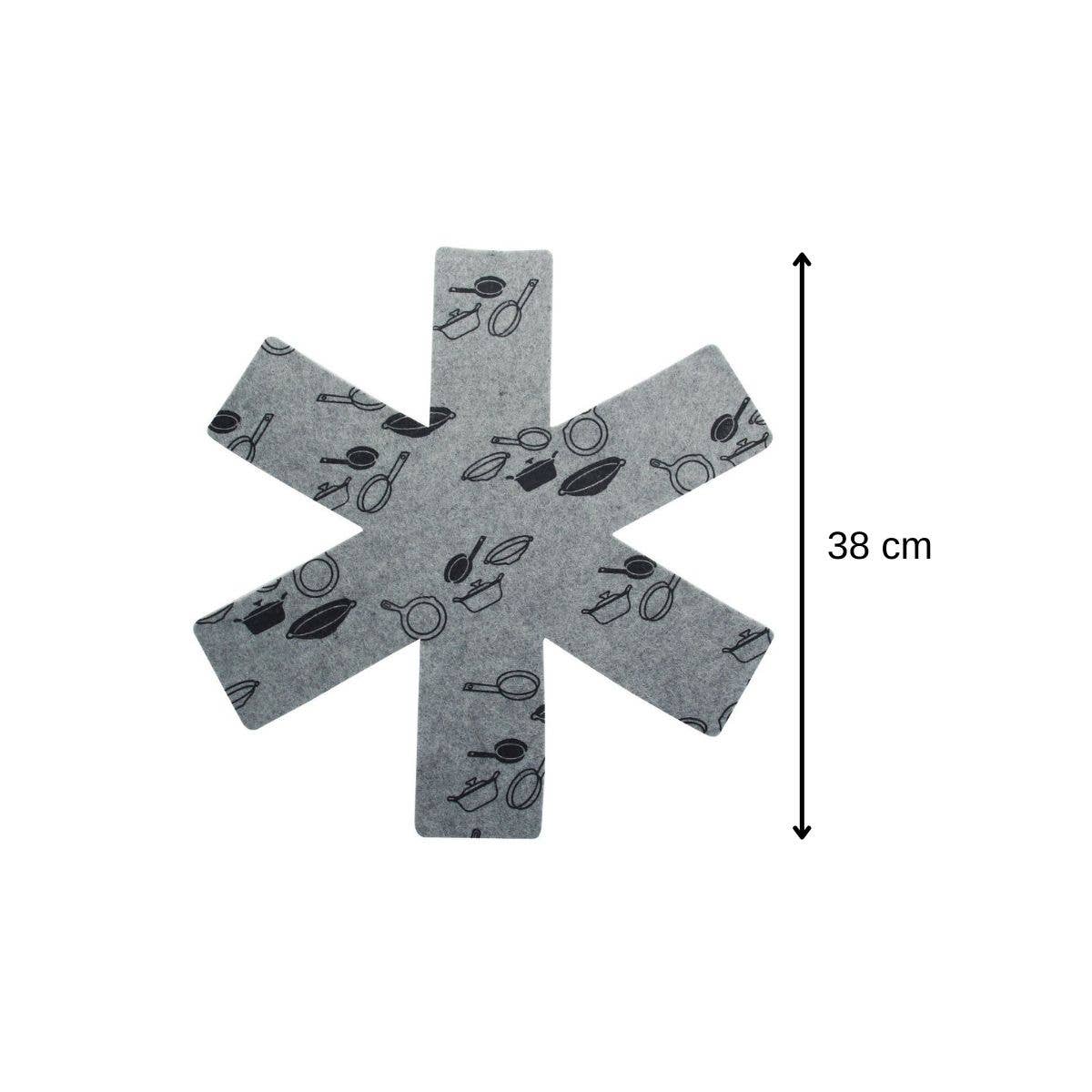 Fackelmann - Wholesale Kitchen Tool/Gadget - Fackelmann Felt Frying Pan Guards 38cm (Pack of 2)6