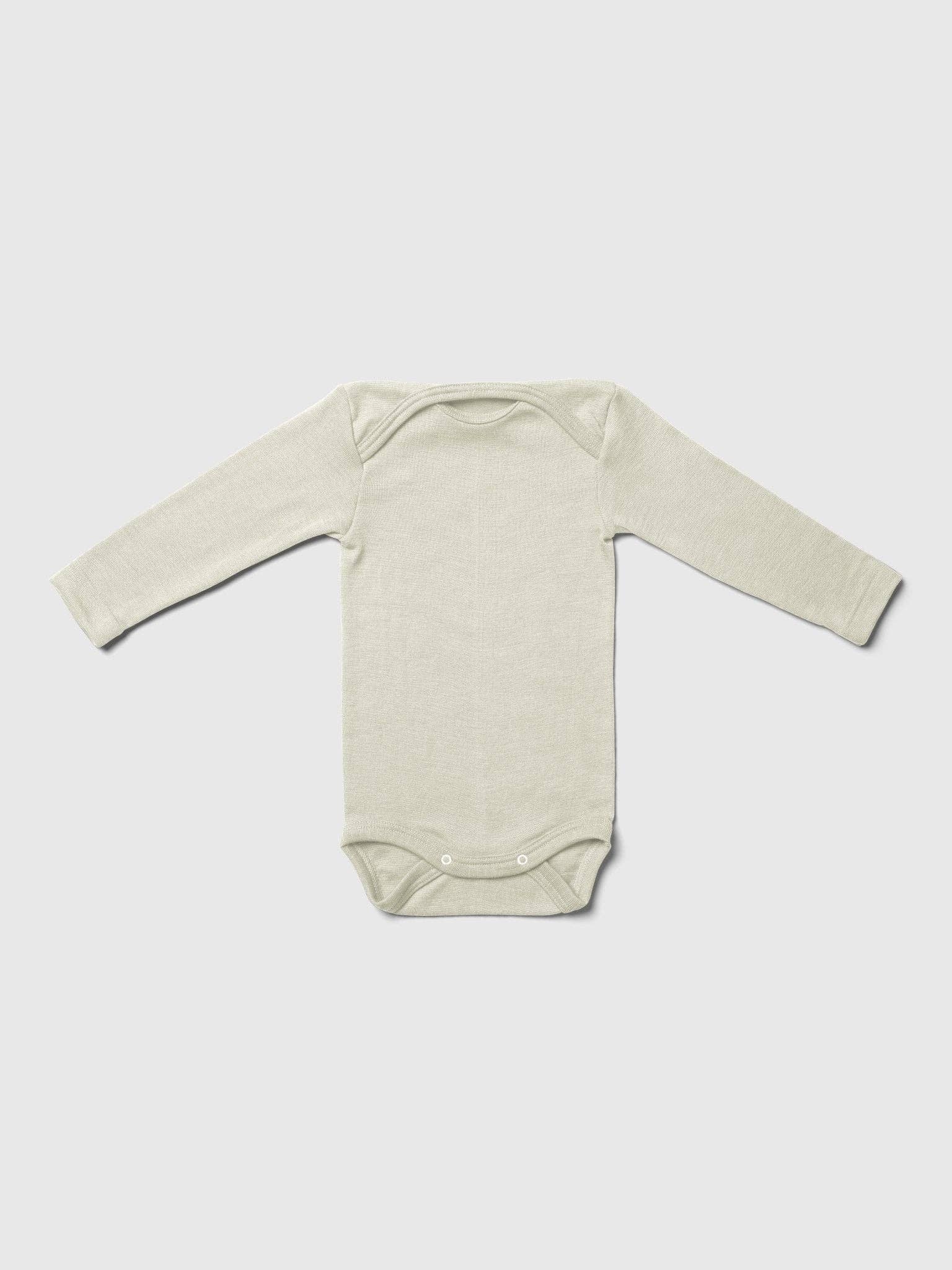 MINI LILA - Wholesale Bodysuit (Non-Footed) - Baby - Organic Merino Wool and Silk Long-sleeved Onesie12