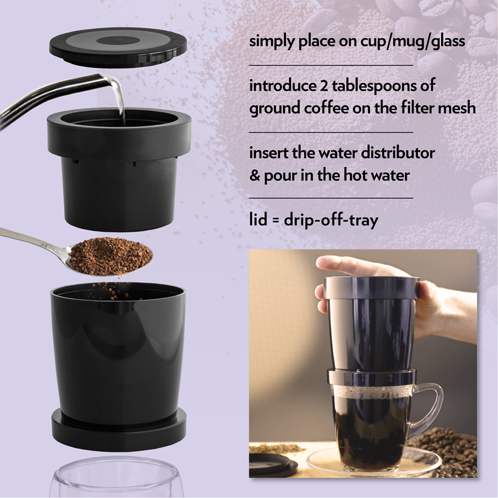 finum - Vente Cafetières à filtres - finum COFFEE SPRINTER - Cafetière à portion unique3