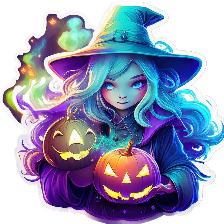 Halloween-Aufkleber Hexe 05 für den Großhandel von MILLER PRECISION SIGNS