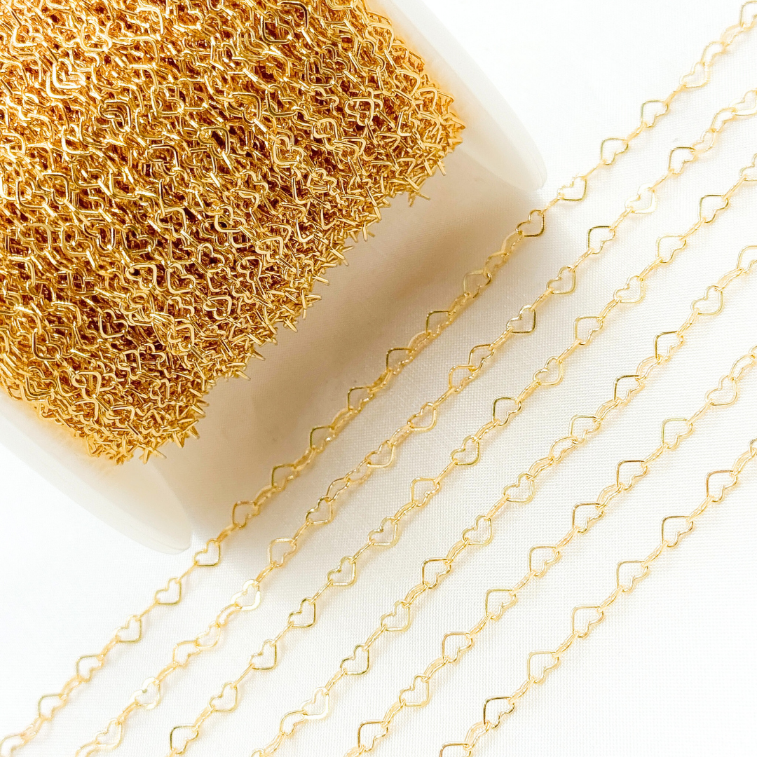 Jewels & Chains - Wholesale Link & Chain Necklace - 629FGF. 14K Gold Filled Heart Link Chain4