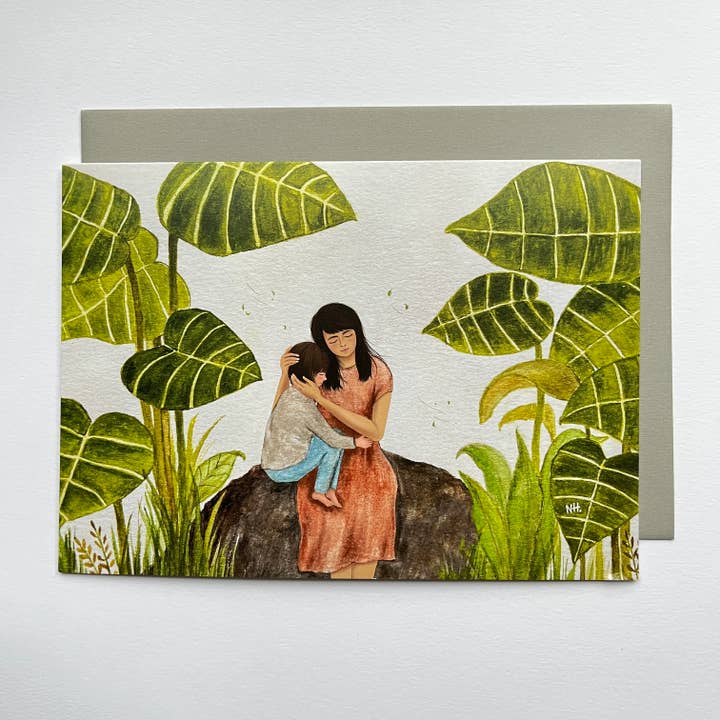 Mother's Arms... Carte de vœux avec illustration sentimentale pour la vente par Moments Have You Cards