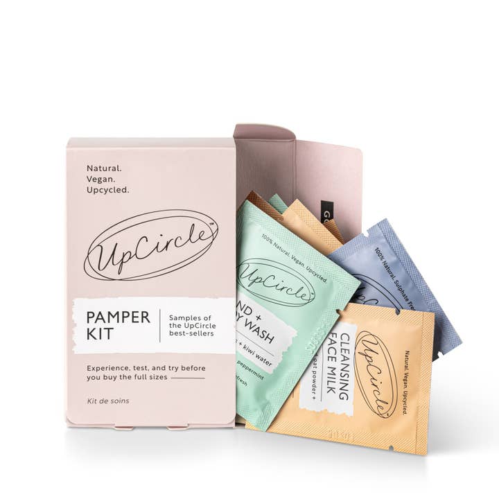 UpCircle Beauty UK - Wholesale Facial Care Set/Kit - The Pamper Kit Trial Sample Pack Perfect for Gift or Wedding