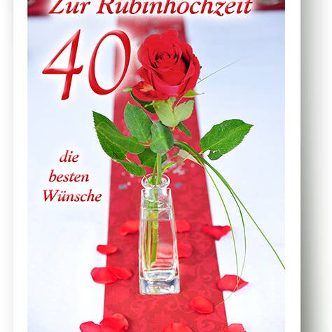 Ruby matrimoniale/biglietto d'auguri/759003 per la vendita all'ingrosso da parte di Yabué