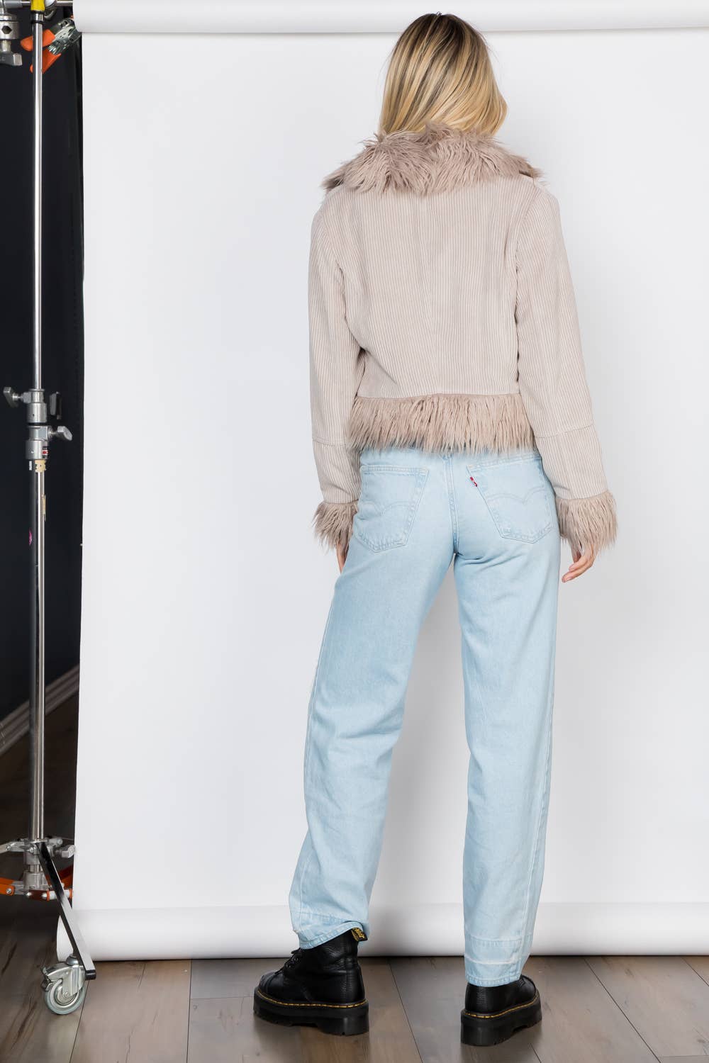 26 International - Wholesale Jacket - Women's - Faux Fur Trim Corduroy Jacket11