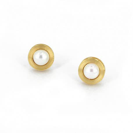 Ohrstecker Klein rund Perle - per la vendita all'ingrosso da parte di Korczynski Design Jewellery