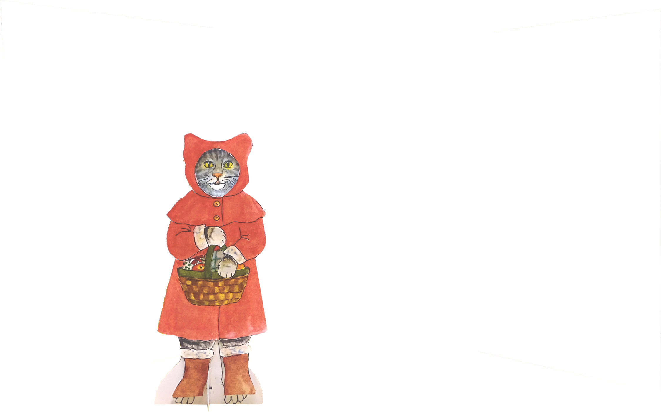 Woodfield Press - Wholesale DIY Craft Kit - #3002 - Cat's Christmas Cottage Paper Doll Kit4