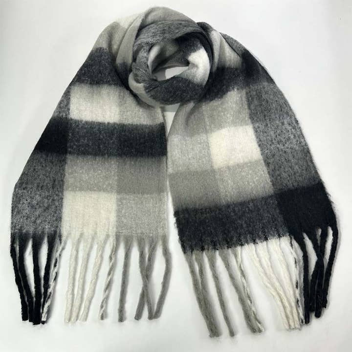 NINEXIS - Wholesale Scarf - Women's - CWASC1578_WINTER PLAID THICKENED WARM SCARF SHAWL21