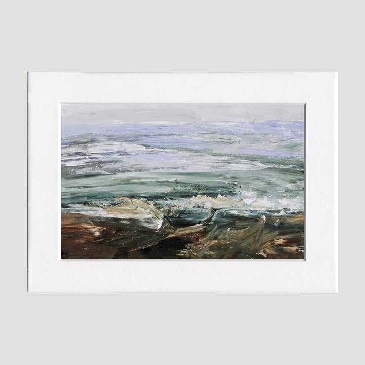 Fine Art For Small Spaces - Wholesale Art Print - Lake Erie Shore Waterscape Landscape Nature Art Mini Print
