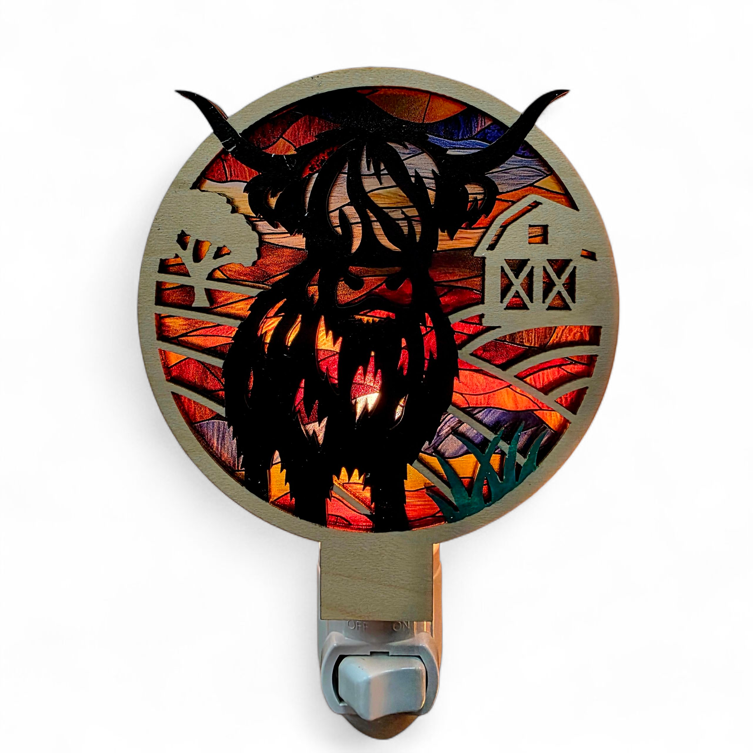 Gulf Coast Custom - Wholesale Night Light - Highland Cow LED Night Light - Cow Decor Gifts - Nightlights2