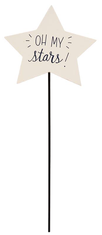The Hearthside Collection - Venta al por mayor Postes de jardín/césped - Estaca para plantas Patriotic Star, 3 unidades4