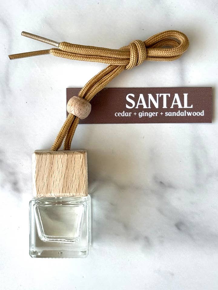 Santal Mini Diffuser/hanging car freshener for wholesale by Everscent Candle Co.
