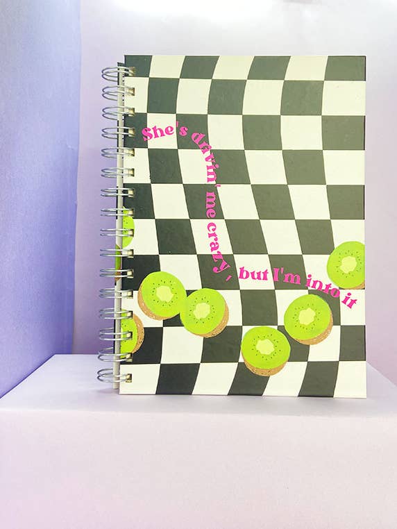 Kiwi Notebook for wholesale by Purple Pineapple Design