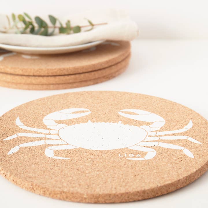 Eco Kurk Placemat – Krab | Duurzaam Huiswaar & Cadeaus voor wholesale door LIGA