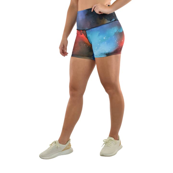 Läckagesäkra shorts | Höghus | Galaxy för wholesale av Moxie Fitness Apparel