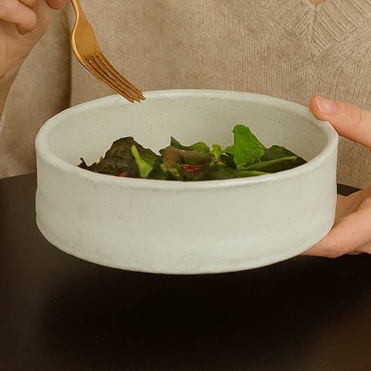 Tigela grande Shiro, Tigela de Cerâmica Feita à Mão. por atacado de Design by Pouneh