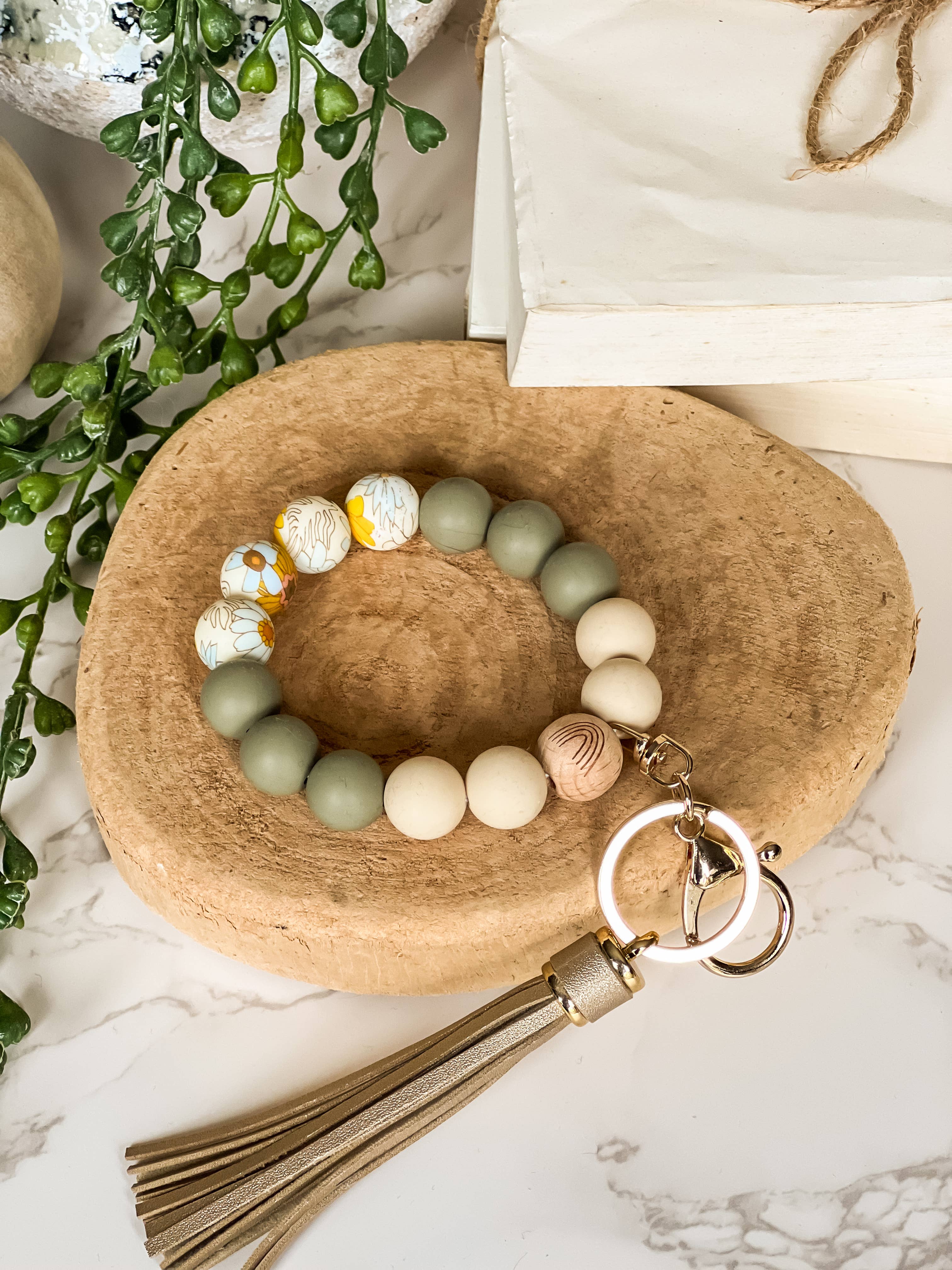 The Inspiration Haven - Vente Porte-clés – femme - Porte-clés bracelet en perles de silicone13