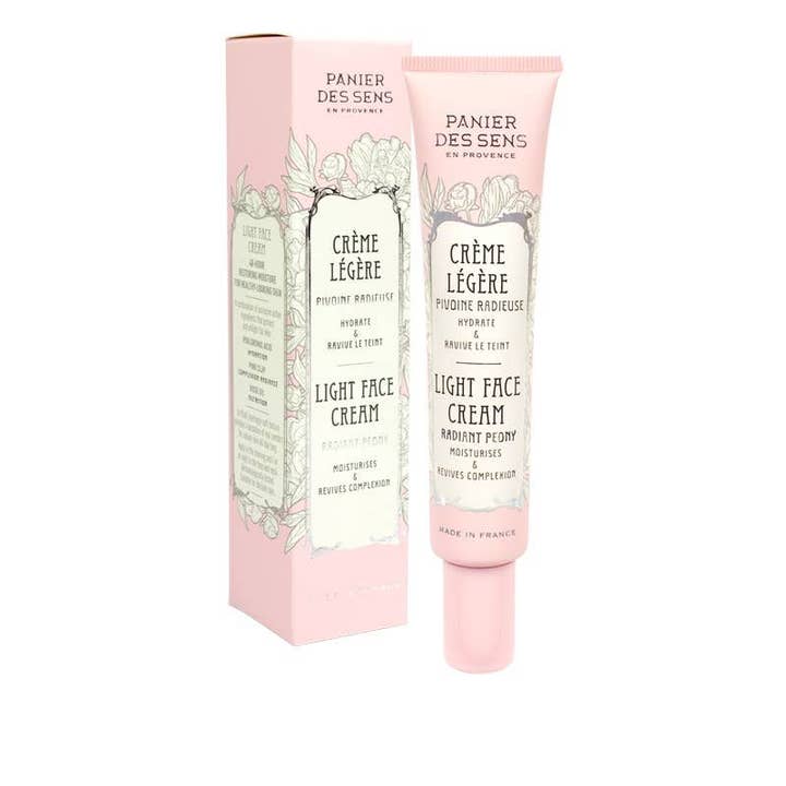 Light face cream 40 ml | Radiant peony for wholesale by Panier Des Sens