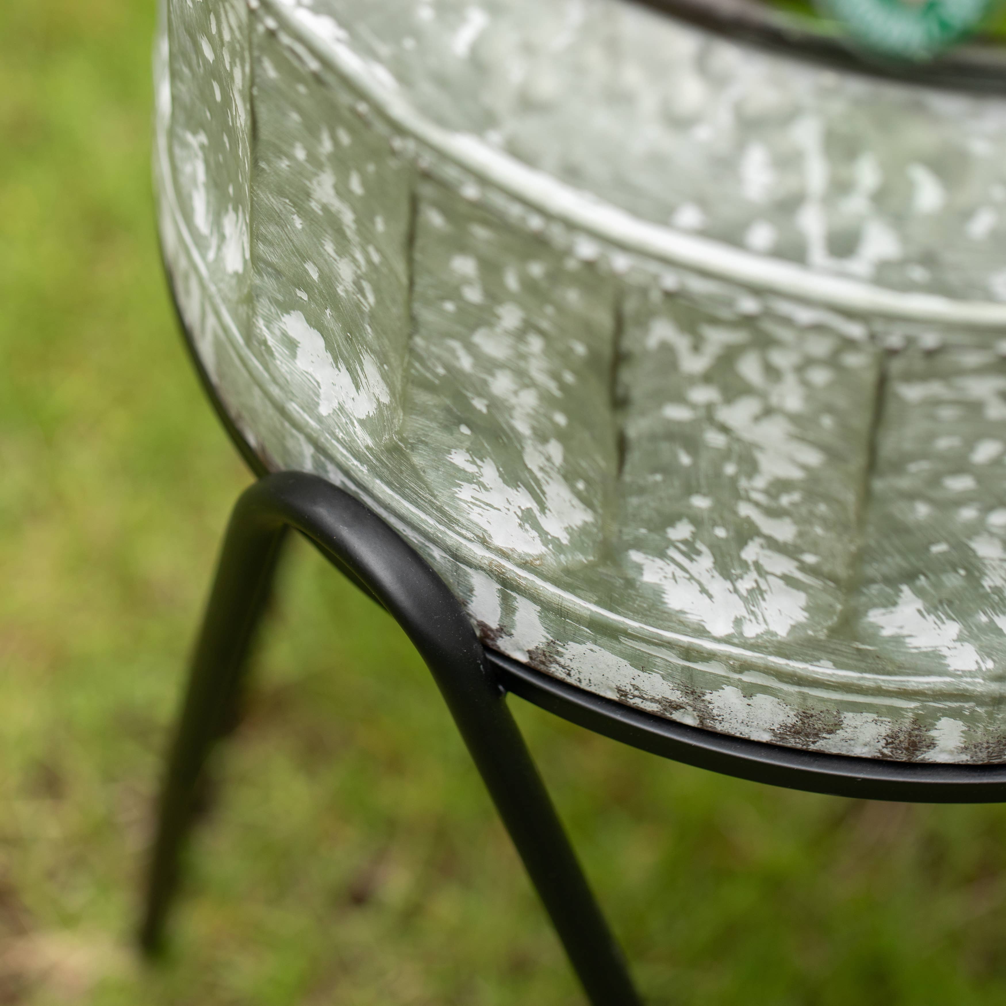 Quickway Imports - Wholesale Ice Bucket - Galvanized Metal Ice Bucket Beverage Cooler Tub with Stand10