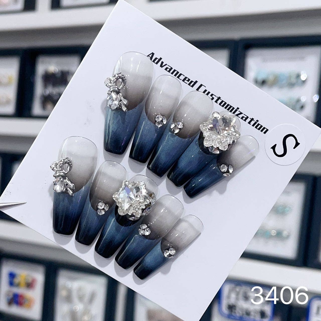 foamboxnail - Wholesale Press-On/Fake Nails - hand made Press on Nails 3406