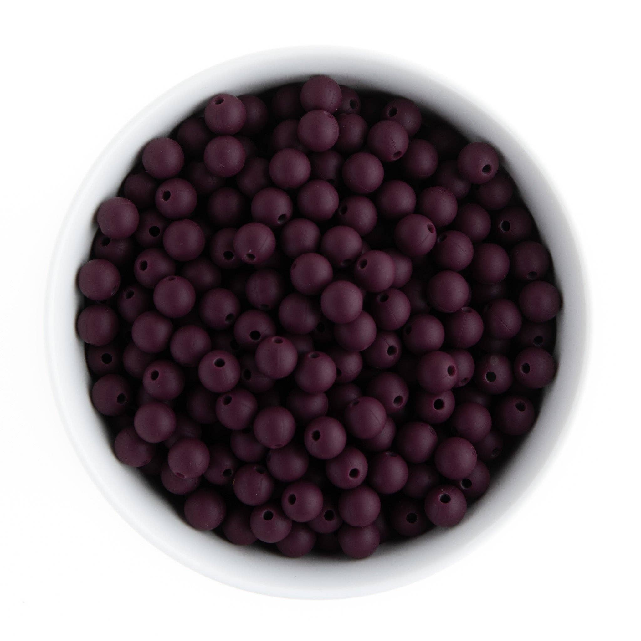 Cara & Co Silicone Craft Supply – Missangas por atacado – Contas redondas de silicone de 9 mm45