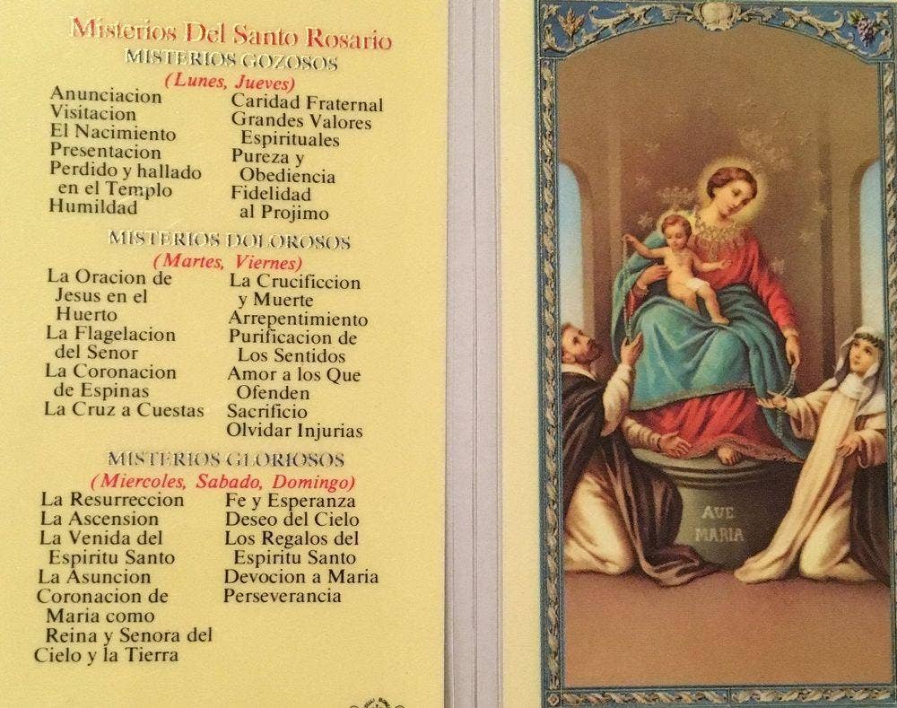 SAN JUDITAS RELIGIOUS ARTICLES - Wholesale Book - Adult - MISTERIOS DEL SANTO ROSARIO0