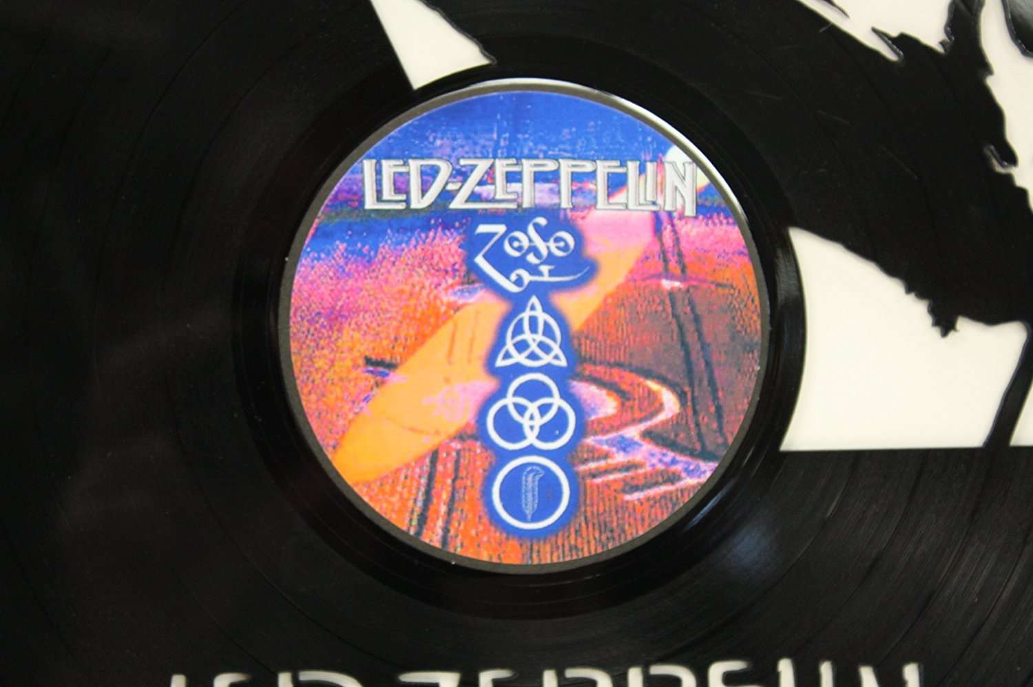 Gold Record Outlet - Wholesale Wall Accent - Led Zeppelin Original Black Vinyl 12in Lp Laser Cut1